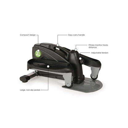 Stamina InMotion Compact Strider Elliptical Foot Pedal Exerciser with Smart Workout App for Home - Up to 250 lbs Weight Capacity