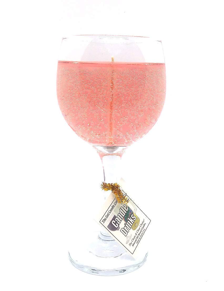 Zinfandel Wine Candle in Glass 100+ Hours Made in USA by The Gel Candle Company