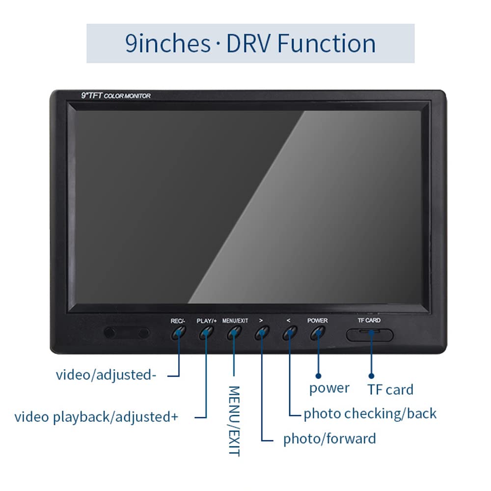 Sewer Camera Replacement Ultra High Definition 9inch Display Screen w/16GB DVR Video Rcording,JQKJCAM Drain Pipe Borescope Accessory,Monitor of Pipe Inspection Camera SP09A SP09F 9600F WP90F