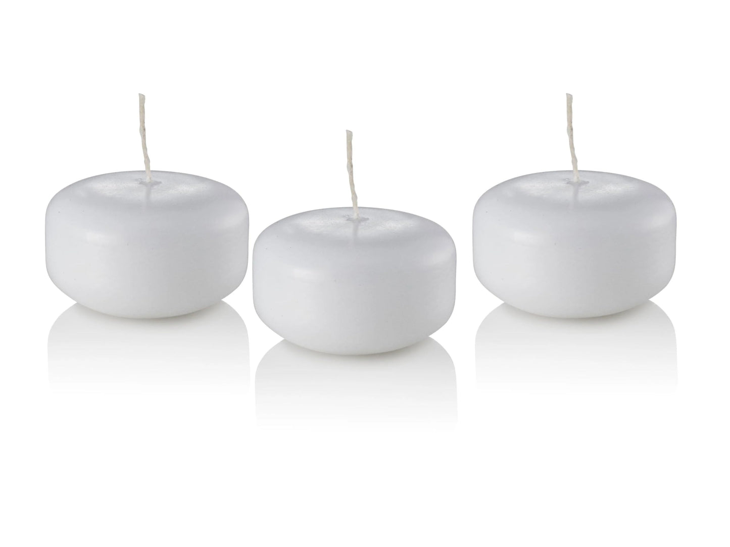 D'light Online Small 2 Inch Floating Candles Bulk Pack for Events, for Centerpieces, Weddings, Spa, Home Decor, Special Occasions and Holiday Decorations (Small - 2" - Set of 144, White)