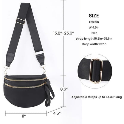 Checkered Crossbody Bum Bags for Women Nylon Checkered Purse Checkerboard Fanny Pack