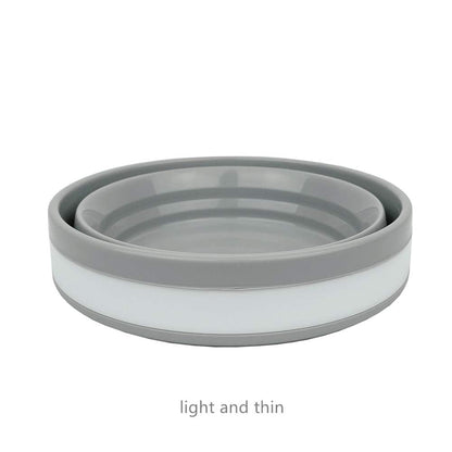 CARTINTS 950ml Collapsible Bowls-Silicone Food Storage Containers-Prep/Storage Bowls with Lids-Silicone Lunch Containers, Ideal for Travel and Camping (Blue)