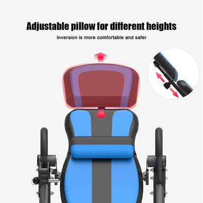 RIEJIN Premium Inversion Table with Removable Head Pillow & Lumbar Support Pad, Heavy Duty - up to 330 lbs