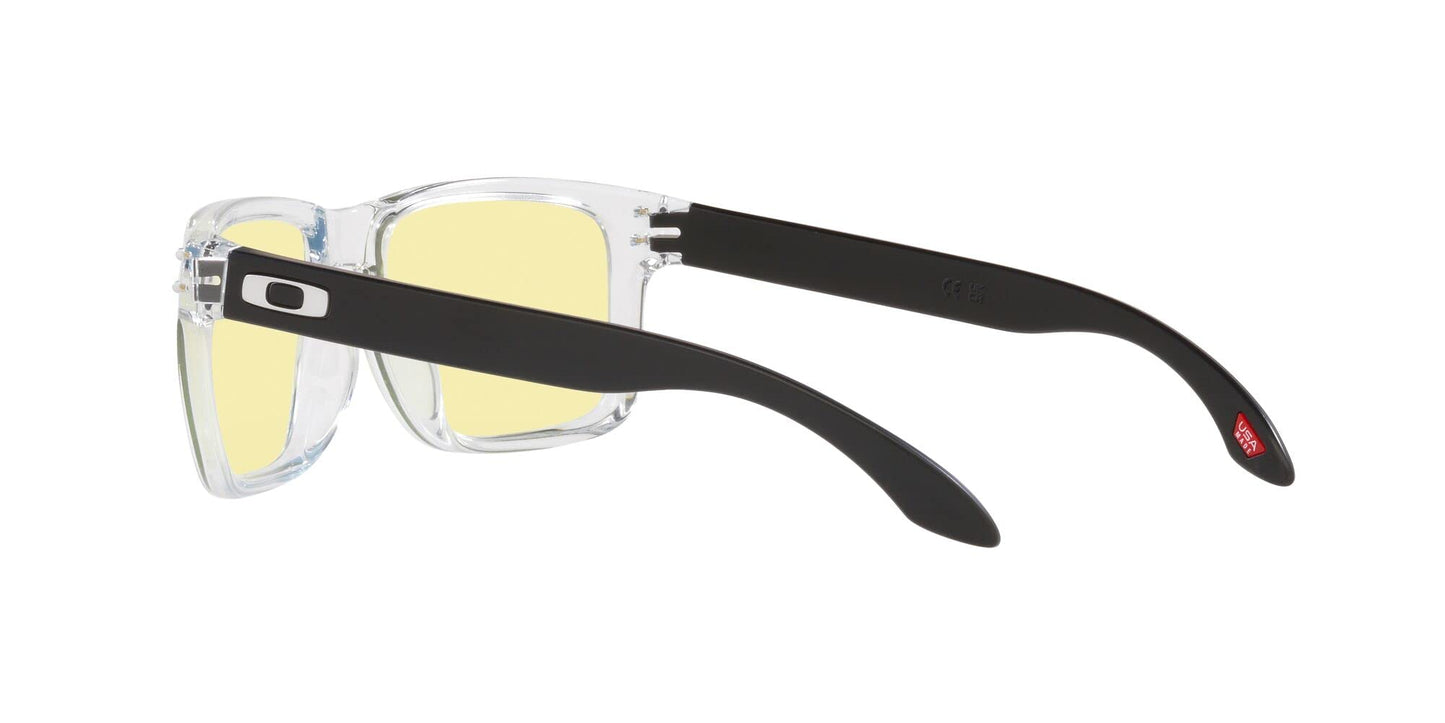 Oakley Men's OO9102 Holbrook Square Sunglasses, Clear/Prizm Gaming, 57 mm