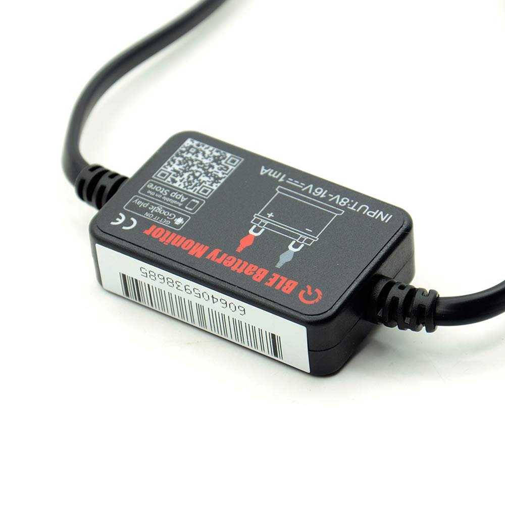 QUICKLYNKS BM2 Bluetooth Battery Monitor 12V Car Battery Tester for Lead Acid, Auto Battery Load Tester with Cranking Charging Test, LowVolt Alarm for Car/RV/Motorcycle/Truck/Boat/Solar Power System