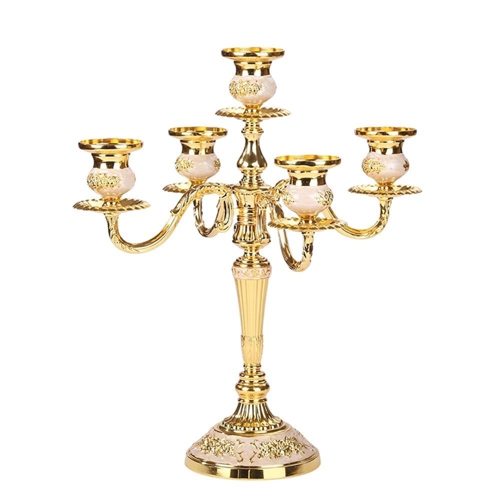 Candle Sticks Holder European Retro Five-Head Candle Holder Home Wedding Props Decorative Candlestick Home Decoration