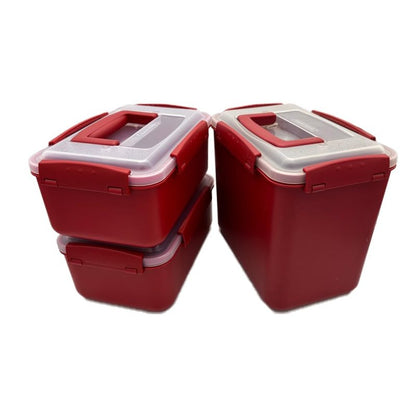 7L-1, 3.2L-2, Airtight Kimchi Container with Handle, Multi-Purpose Food Storage Box,Translucent lid container,Kimchi Fermentation container, fruit-pickle container Compatible with All Refrigerator