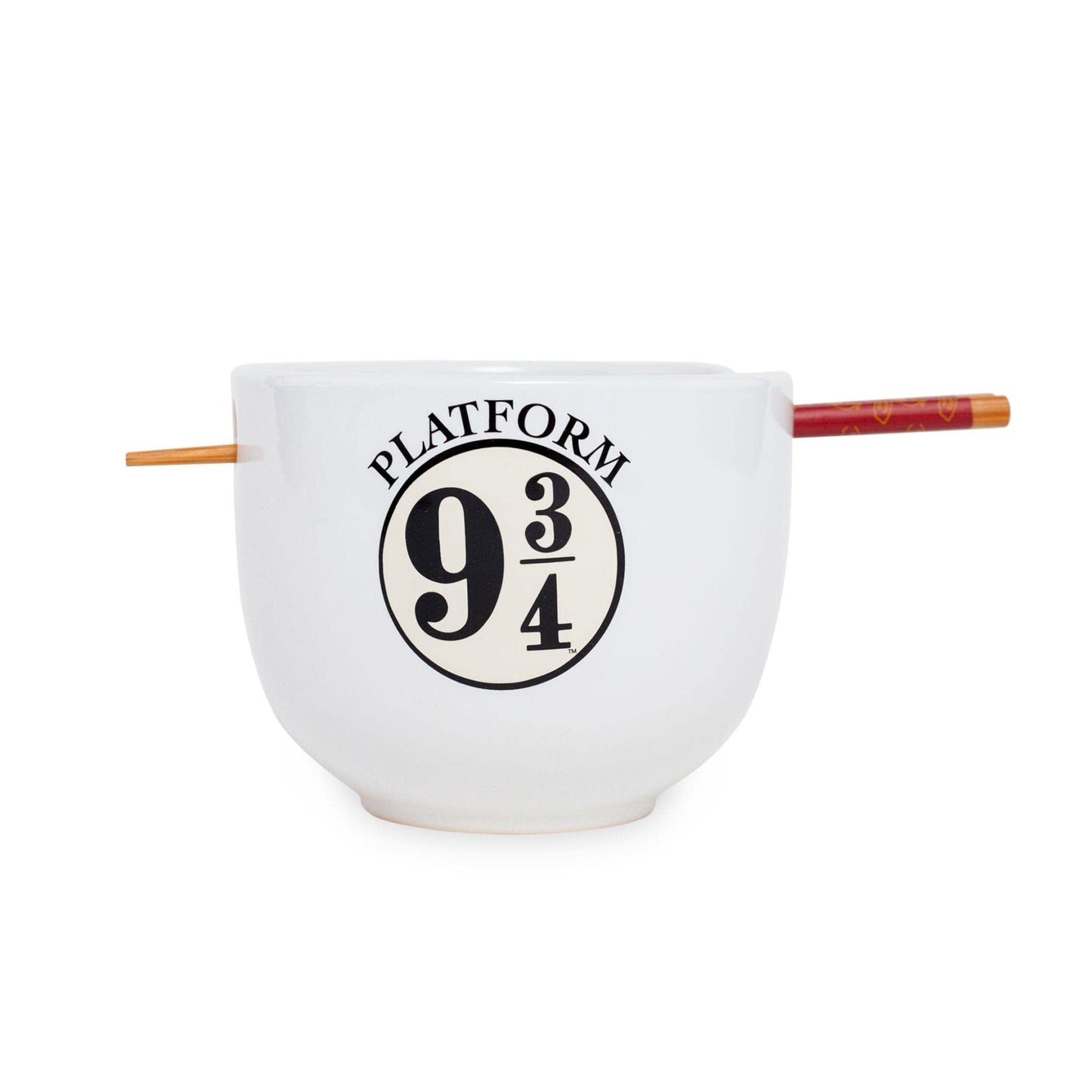 Harry Potter Platform 9 3/4 Japanese Ceramic Dinnerware Set | Includes 20-Ounce Ramen Noodle Bowl and Wooden Chopsticks