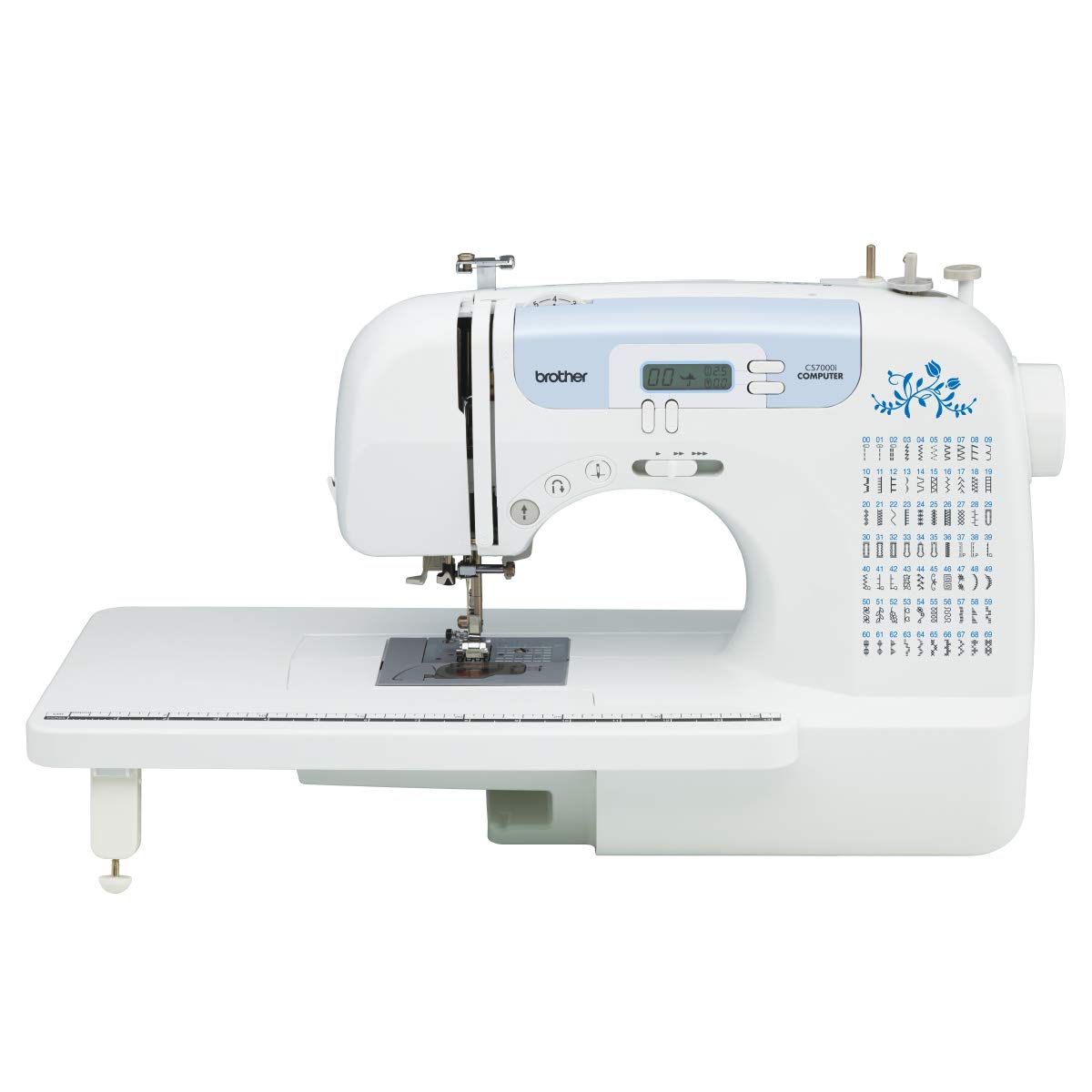 Brother CS7000i Sewing and Quilting Machine, 70 Built-in Stitches, 2.0" LCD Display, Wide Table, 10 Included Feet
