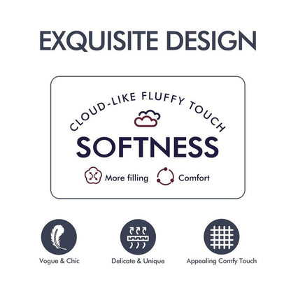 MIULEE 12x20 Throw Pillow Inserts (Set of 2), Rectangle Premium Soft Decorative Pillow Inserts for Sofa Bed Living Room