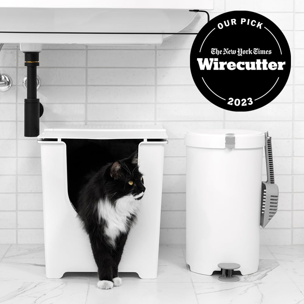modko Flip Litter Box, White
