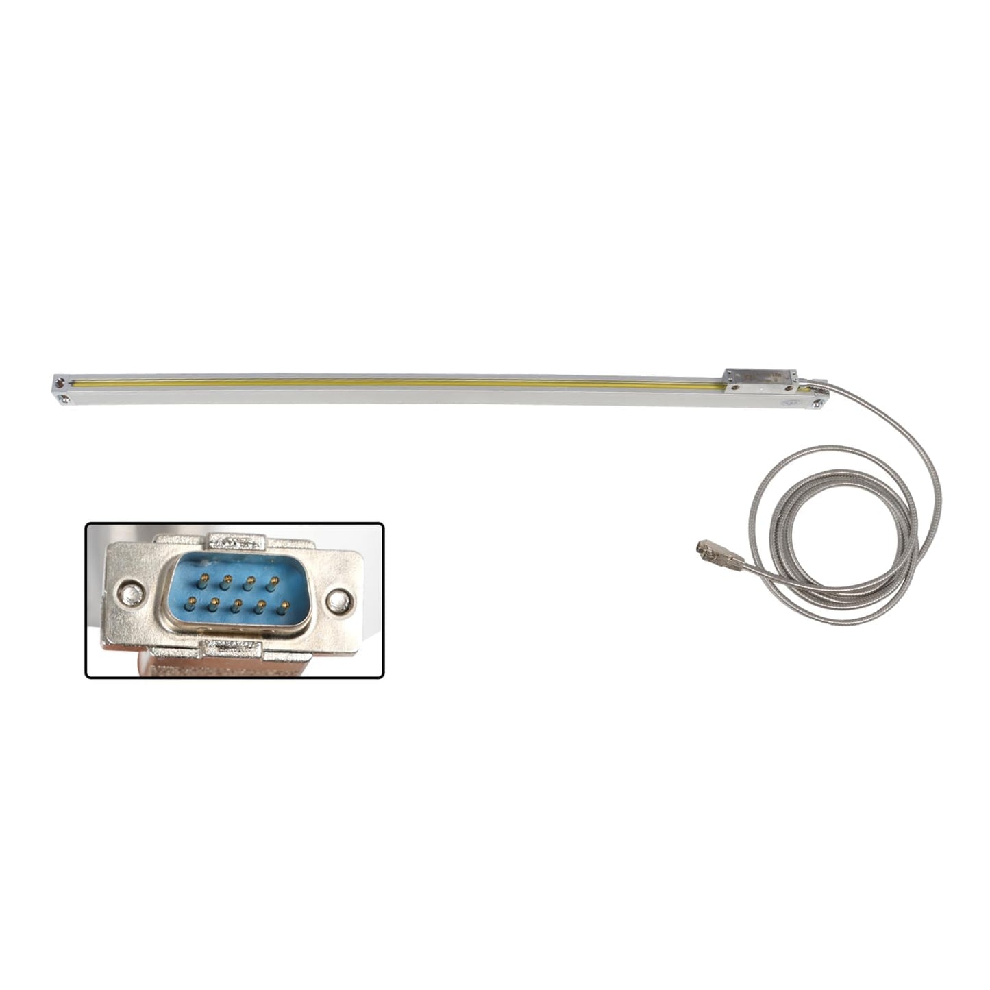 Jecoupoon 2-Axis Digital Display RPM Display Linear Scale Encoder DRO Kit 350mm+700mm for CNC Milling Machine Metal Lathe with Instruction Manual