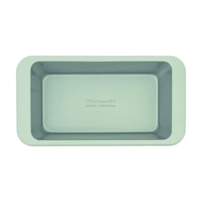 KitchenAid Nonstick Aluminized Steel Loaf Pan, Dishwasher Safe, 9 x 5 Inch, Ink Pistachio