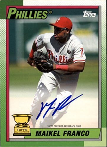 2015 Topps Archives '90 All Star Rookie Autograph Maikel Franco RC AUTO 62/199 Trading Card