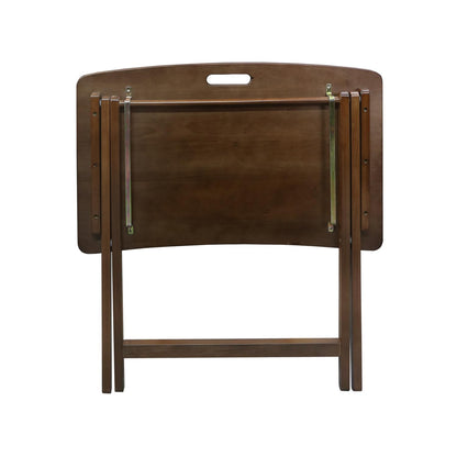 American Trails Arizona Folding Table with Solid American Hardwood - Walnut
