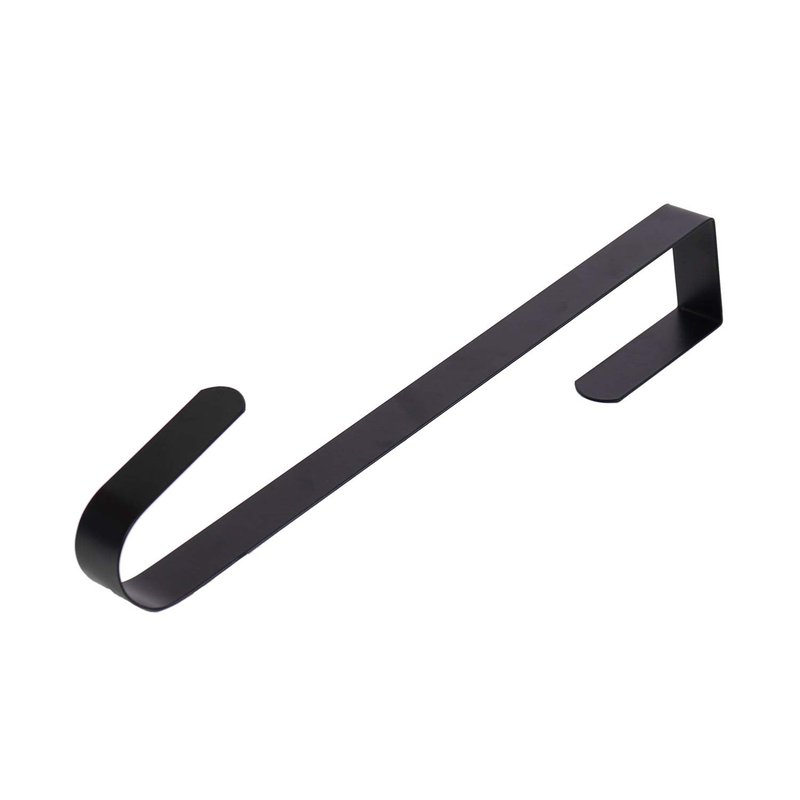 Sattiyrch 12" Wreath Hanger for Front Door,Steel Over The Door Hanger Hook,Wreath Door Hanger (Silver,4)