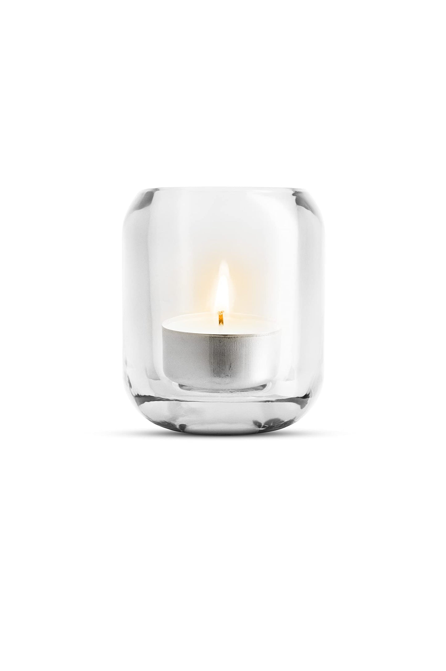 EVA SOLO Acorn Glass Candle Holder Clear Decorative Tea Light Holder Made of Coloured Glass Clear