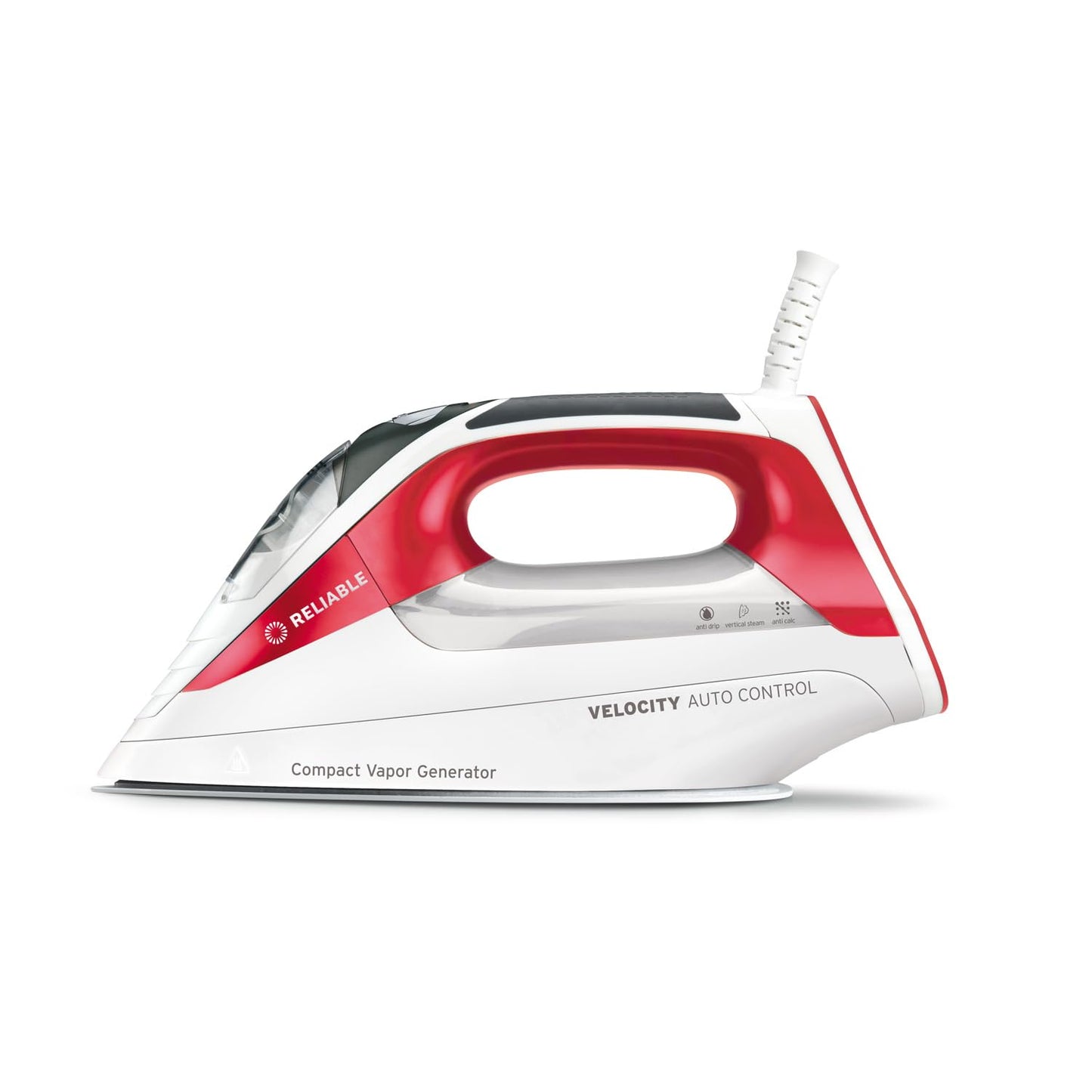 Reliable Velocity 270IR Steam Iron - Auto Control Compact Vapor Generator with Sensor Technology, Patented Technology for Continuous Steam, Zero Leaks, Perfect Temperature, 8 Programmable Heat Setting