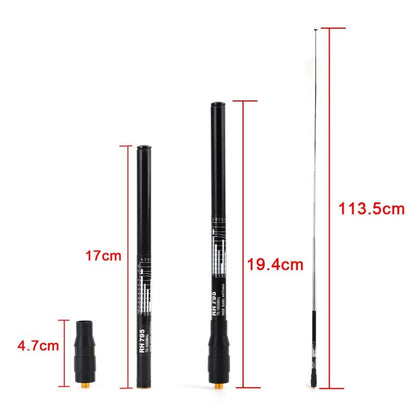YNIBST Telescopic 70-1000MHz SMA-F Wideband Broadband Antenna for Handheld Ham Radio Two-Way Radios