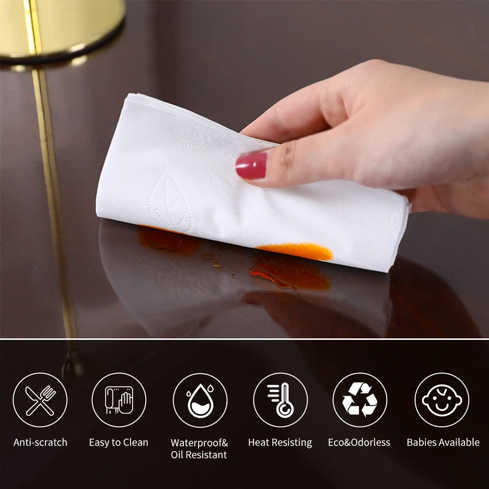 Coffee Table Protector 1.5mm Thick 22 x 54 Inches Clear Table Cover Desk Pad Mat Rectangular Plastic Table Protector PVC Table Pad for Writing Desk Countertop Dining Table Childen Painting Desk