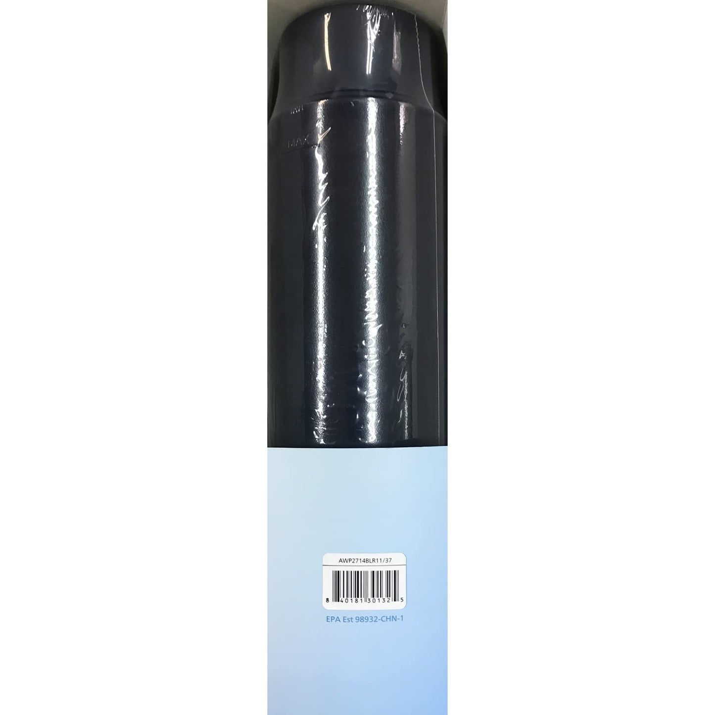 PHILIPS Water GoZero Active BPA-Free Water Bottle with Fitness Tap Water Filter, Sport Squeeze Water Bottle, Lightweight, 32 oz with Fitness Filter, Blue