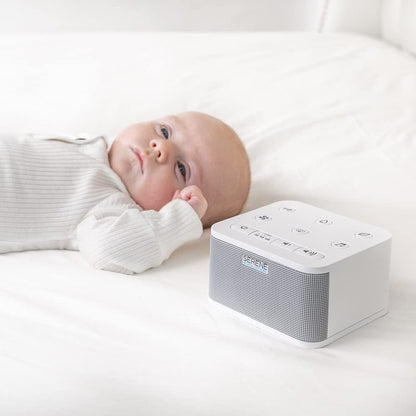 Serene Evolution 45 Sound Portable White Noise Machine - Sleep Sound Machine for Adults, Kids, Baby, Home, Office Privacy - White Noise Machine for Office - Nature Sound Machine - White Noise Maker