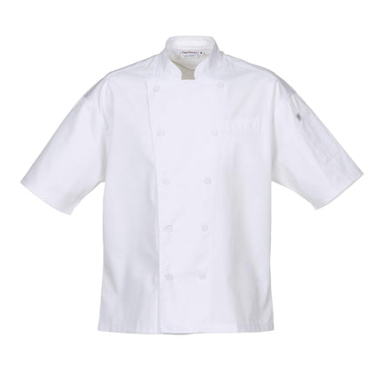 Chef Works Unisex Palermo Executive Chef Coat, White, Small