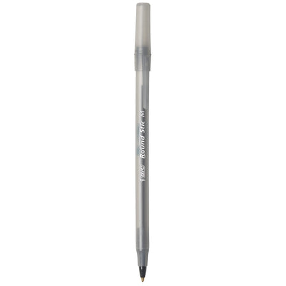 BIC Round Stic Xtra Life Ballpoint Pen, Ultra Long Lasting and Consistent Ink Flow, 60-Count in Black Ink