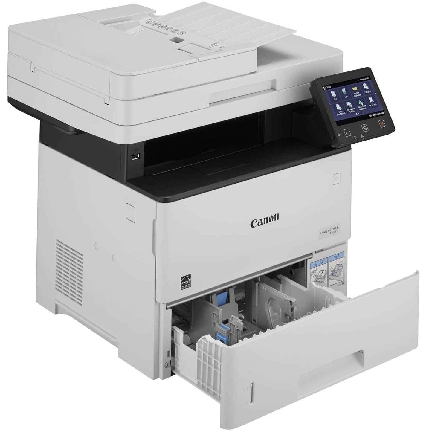 Canon imageCLASS D1620 - Monochrome Duplex Wireless Laser Printer, Multifunction With Scanner, Copier, Automatic Document Feeder, 3 Year Limited Warranty, 45 PPM, White