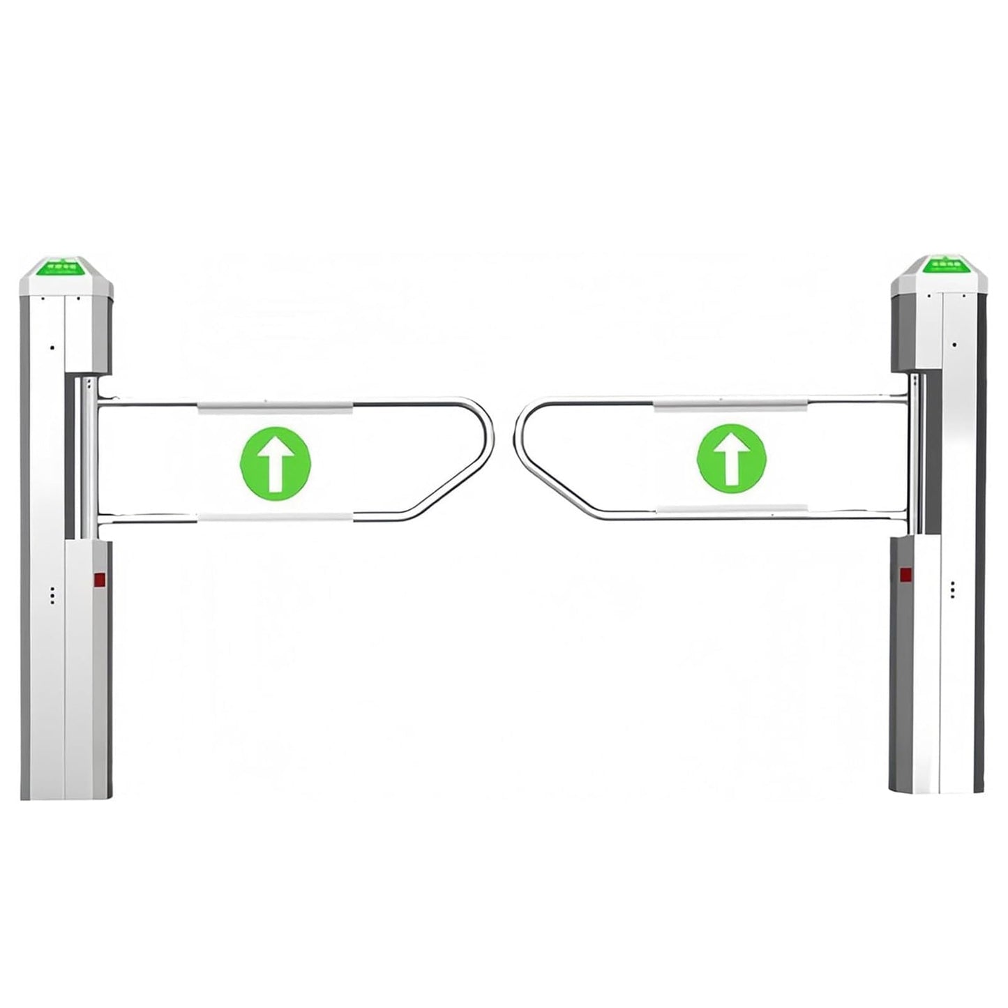 ZHIGUANYUN Automatic Closing Two-Way Safety Gate, 90° Electric Turnstile for Supermarkets, Warehouses, High-Traffic Areas, Enhanced Security, Easy Installation Stainlesssteelversion