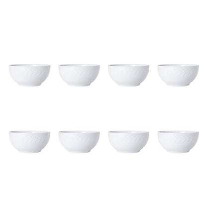 Pfaltzgraff Sylvia 32-Piece White Dinnerware Set, Service for 8, Durable Stoneware Plates, Bowls, and Mugs, Microwave and Dishwasher Safe
