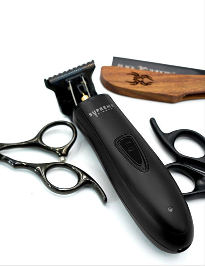 Supreme Trimmer T Shaper - Quiet Cordless Beard & Hair Trimmer for Men | 120 Min Runtime, Low Noise, Zero-Gap DLC Blade | Ideal for Sensitive Skin, Kids & Elderly | ST5206