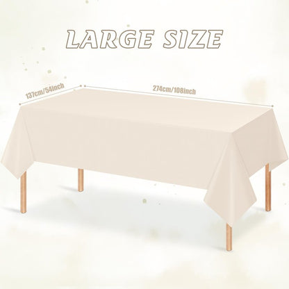 YIDAKO Rectangle Plastic sage Green Tablecloth