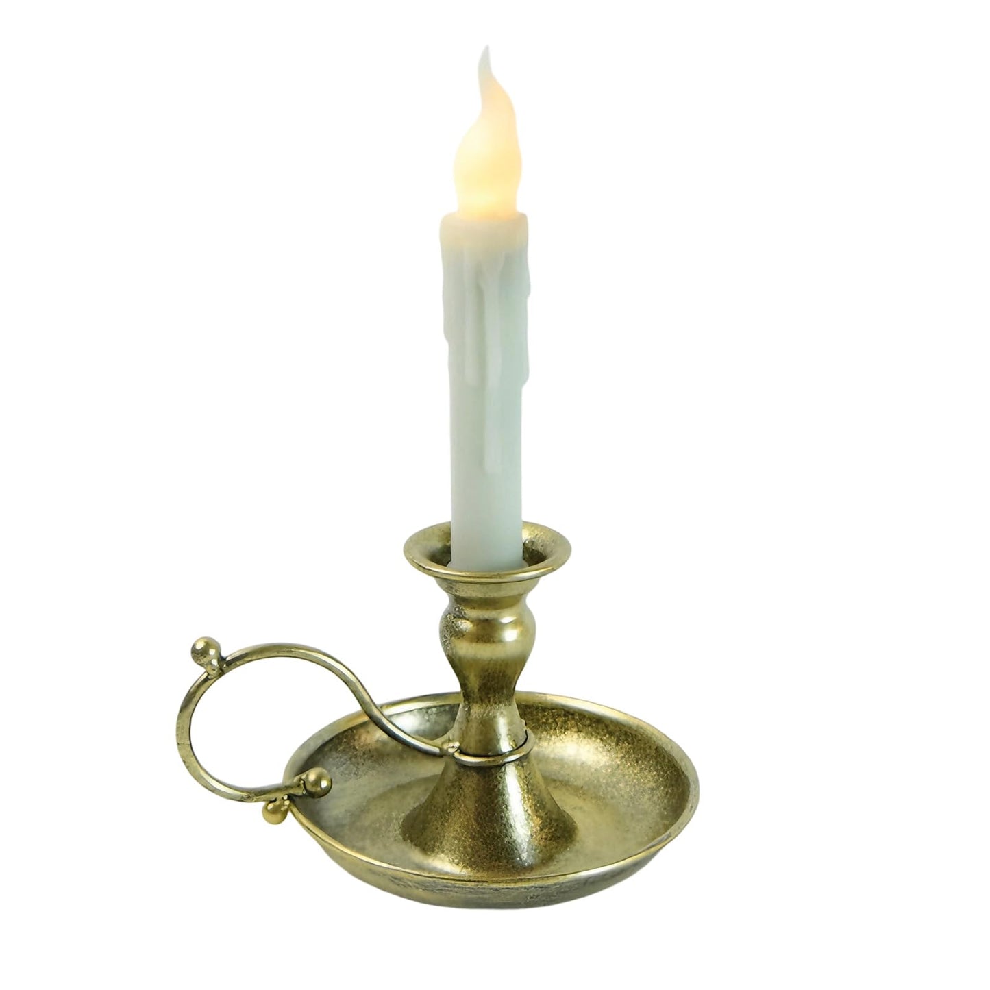 Elegant Antique Metal Holders and Flamless LED for Living Room and Special Event Decors with Secure Base Festival LED
