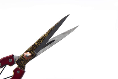 Grass Shear Sheep Shear Alpaca Shear - Coated Wear-Resistant Handle, Manganese Steel Double Blade, Strong Spring Suitable For Cattle And Sheep and Horse Hair Hand-Cut (Red 10.2 inches)
