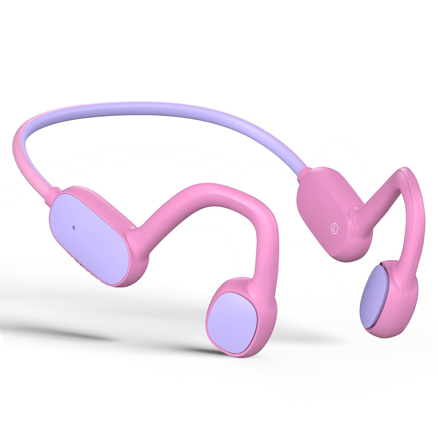 Mehomeli Kids Headphones, Bluetooth 5.2 Air Conduction Open Ear Headphones, 85dB Volume Limiting, Stereo Sound with Mic, IPX5 Waterproof, 20H Playtime, Perfect for School and Outdoor-Pink