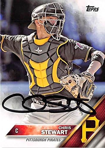 Sports Memorabilia Autograph Warehouse 302238 2016 Chris Stewart Autographed No.552 Baseball Card - Pittsburgh Pirates
