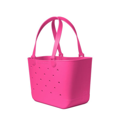 Simple Modern Large Beach Bag | Waterproof Getaway Rubber Tote with Zipper Pocket for Travel, Pool, Boat, Groceries, Sports | Malibu