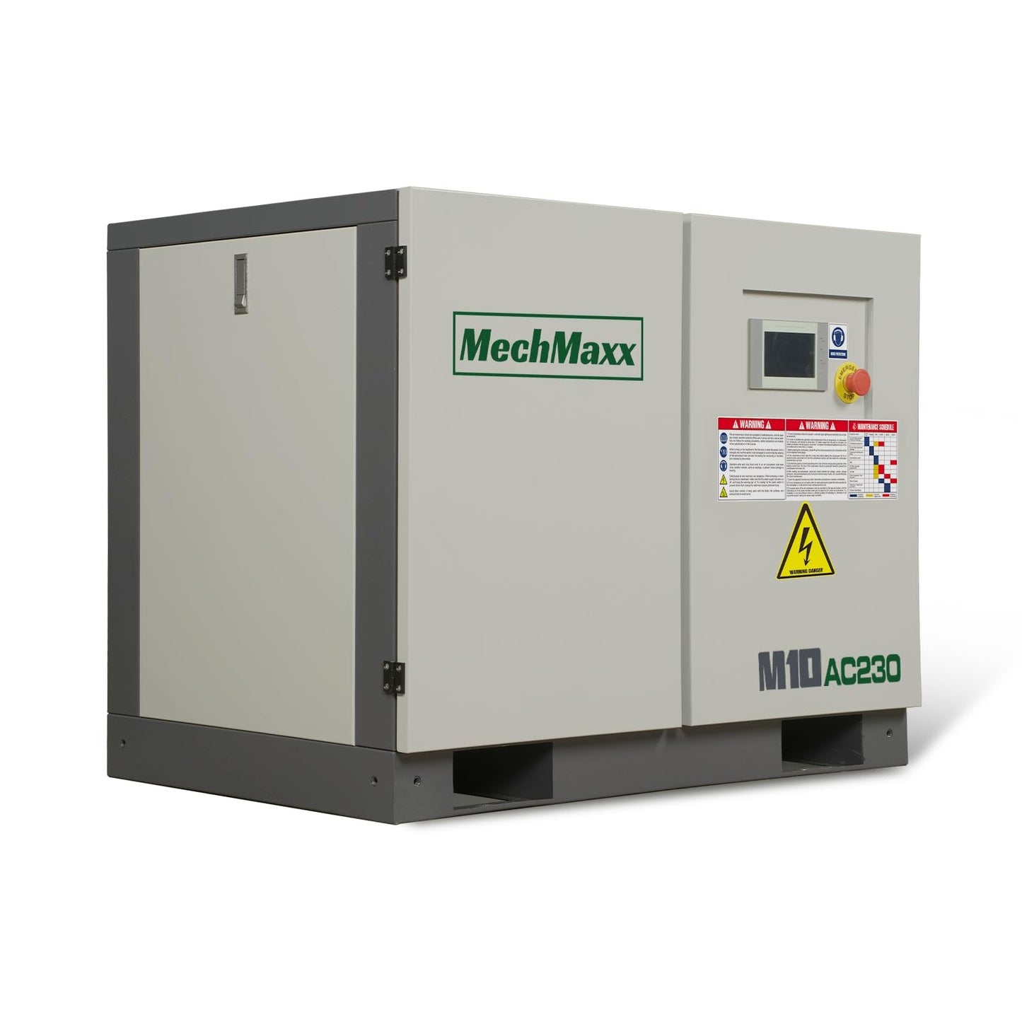 MechMaxx 10HP Rotary Screw Air Compressor – 32 CFM, 116 PSI, 230V 3-Phase | Industrial-Grade，Model M10AC230