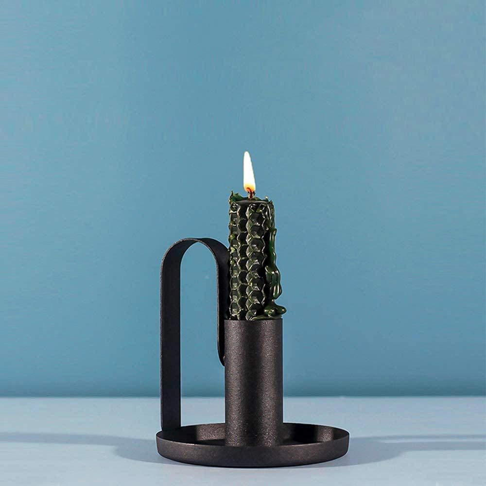 Candlestick Holders Wrought Iron Candle Holder Black Candlestick Holders Candle Holders for Wedding, Dinner, Party Decoration Candle Holders