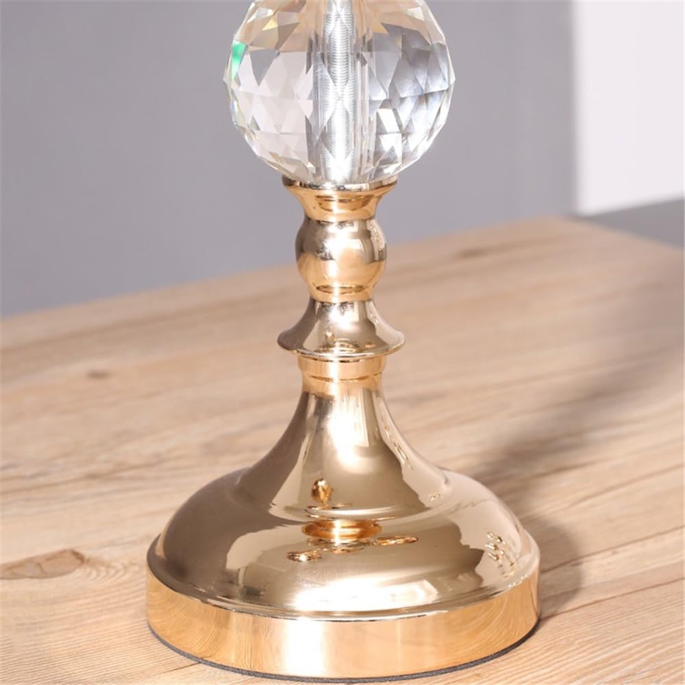 YUHUAWF Candle Holderss Simple Metal Glass Three-Head Candle Holder Living Room Dining Table Wedding Decoration Ornaments Decorative Candlestick(Large)