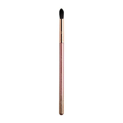 Sigma Beauty Glam ‘N Glow Mini Eye Makeup Brush Set – Set of 3 Eye Makeup Brushes for Blending, Shading, Lining, and Smudging, Includes Stylish Black Small Makeup Bag (4 Pcs)