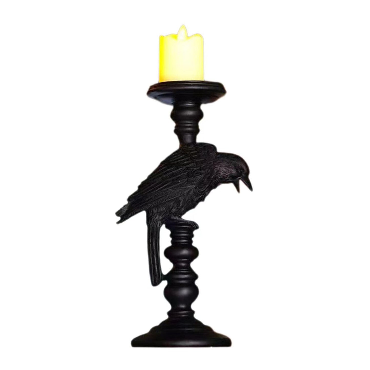 Tea light Holder, Resin Tealight Candle Holders Gothic Decor Candlestick for Halloween Thanksgiving Decor