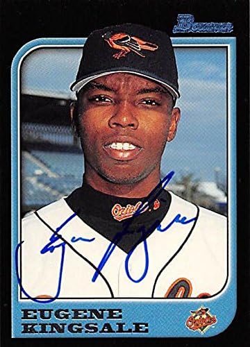 Sports Memorabilia Autograph Warehouse 343922 Eugene Kingsdale Autographed Baseball Card - Baltimore Orioles FT 1997 Bowman No. 129