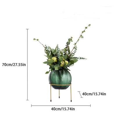 UHRLGHS Bonsai Tree Nordic Light Luxury Simulation Flower Art Decoration Living Room Table Negotiating Table Glass Bottle Fake Flower Decoration Artificial Bonsai Tree(B)