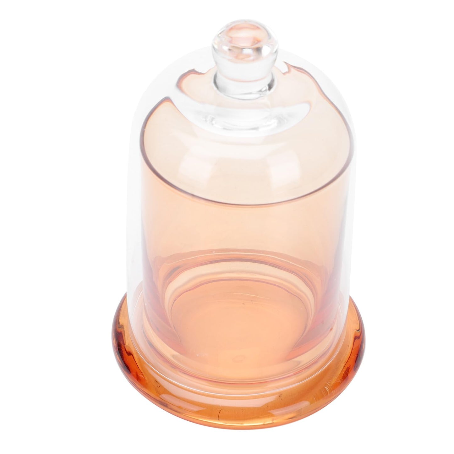 HEALEEP Amber Glass Candle Jar and Romantic Candlestick Holder Medium Size Wax Vase for Wedding Party Home Decor Centerpiece