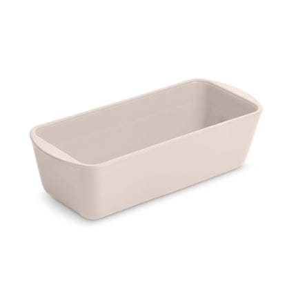 BRIVARA HOME Non-Stick Ceramic Coated Glass 1 lb Loaf Pan | Naturally Slick Ceramic Coating | No PTFE, PFOA, PFAS, and BPA | Perfect for Cakes, Breads, & More [Crema]