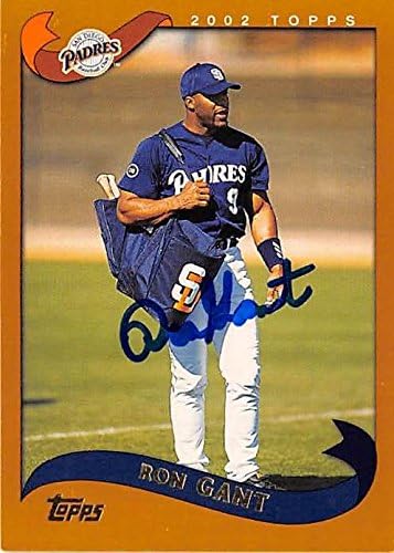 Sports Memorabilia Autograph Warehouse 302117 2002 Topps Ron Gant Autographed No.369 Baseball Card - San Diego Padres