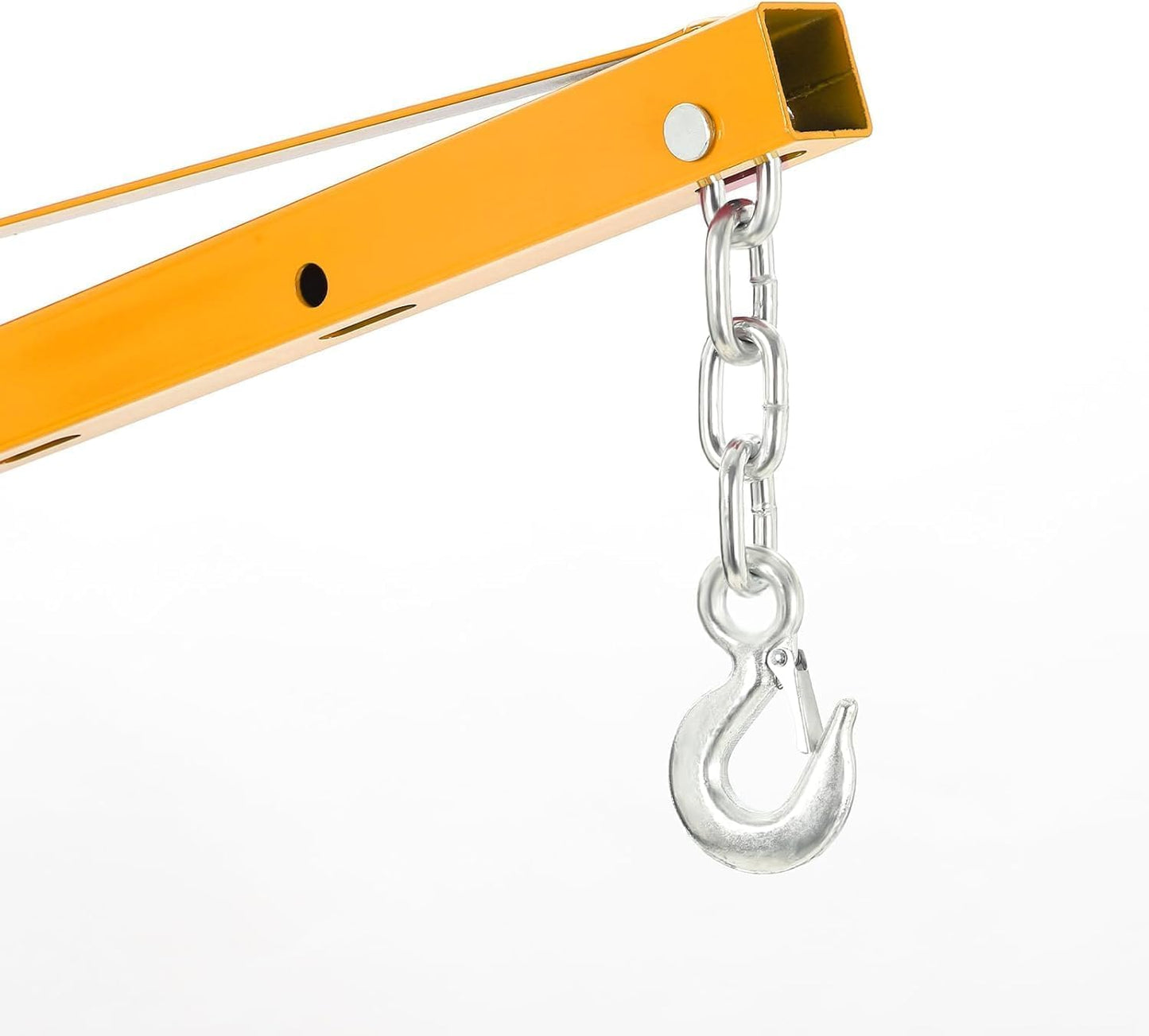 EliteEdge 1000 LBS Hydraulic Pickup Truck Crane, 360° Swivel Hitch Mounted Hoist with 3 Adjustable Booms, Truck Bed Crane for Lifting Engine, Deer, or Construction Goods