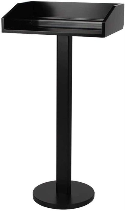 CAMBOS Lectern Podium Stand, Lectern Podium Stand,Hotel Restaurant Entrance Podium Welcome Table Speaking Stage Master of Ceremonies Ideal for Sermons and Presentations Black